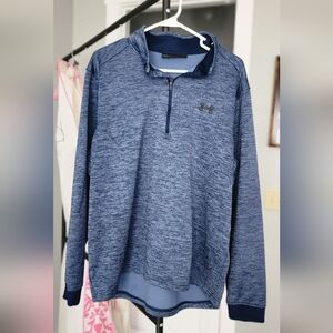 Under Armour Navy Heathered 1/4 Zip Pullover